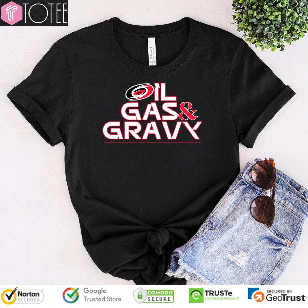 Carolina Hurricanes Oil Gas And Gravy T-shirt 1