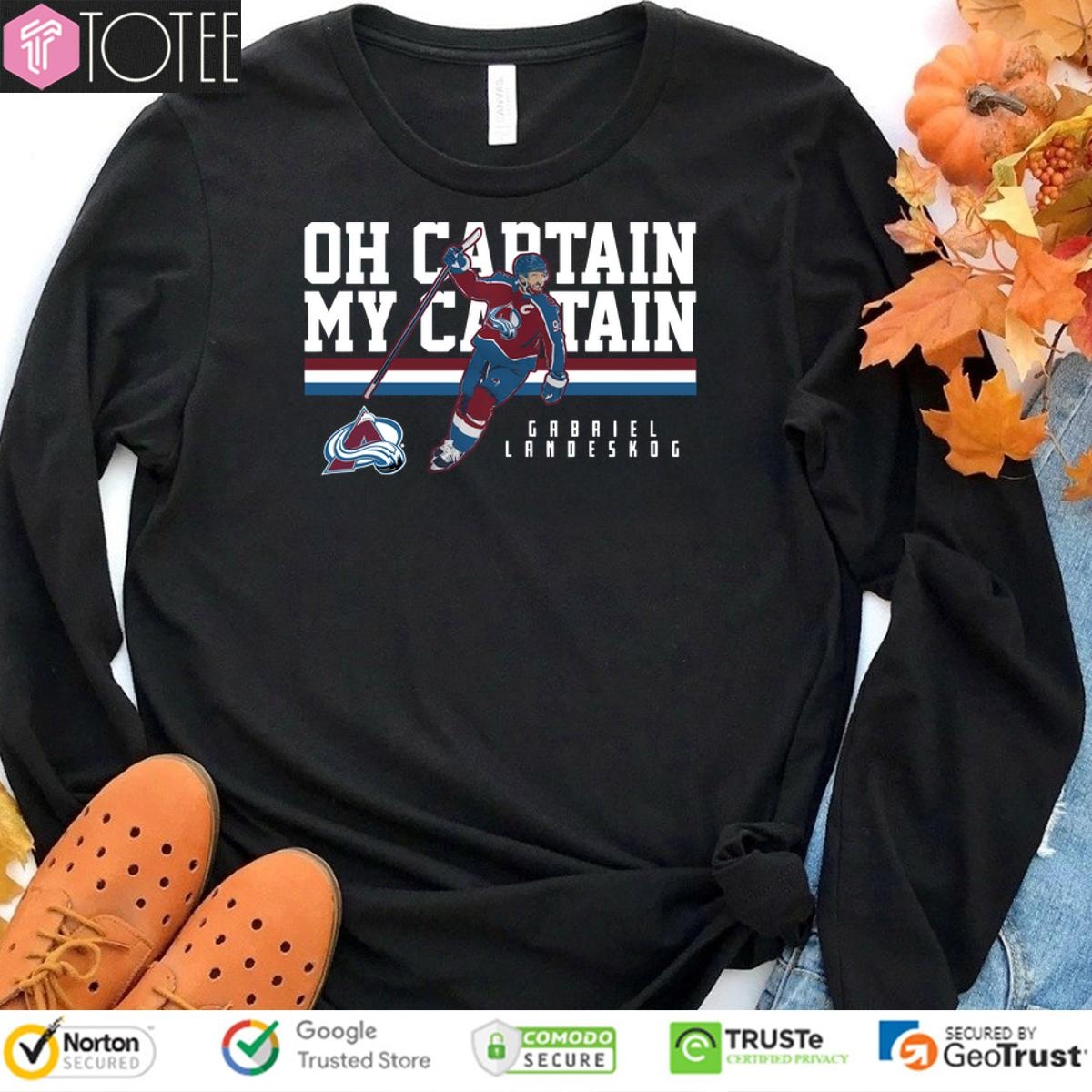 Colorado Avalanche Oh Captain My Captain T-shirt 3