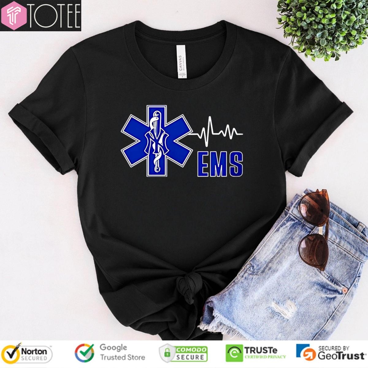 EMS New York Yankees Baseball Heartbeat T-shirt