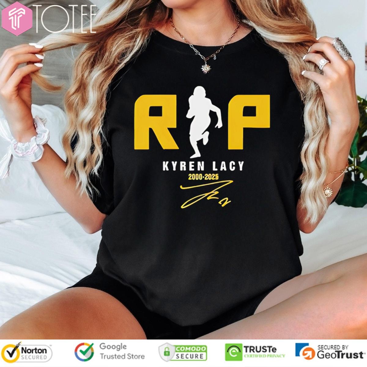 R.I.P Kyren Lacy 2000-2025 Signature T-shirt