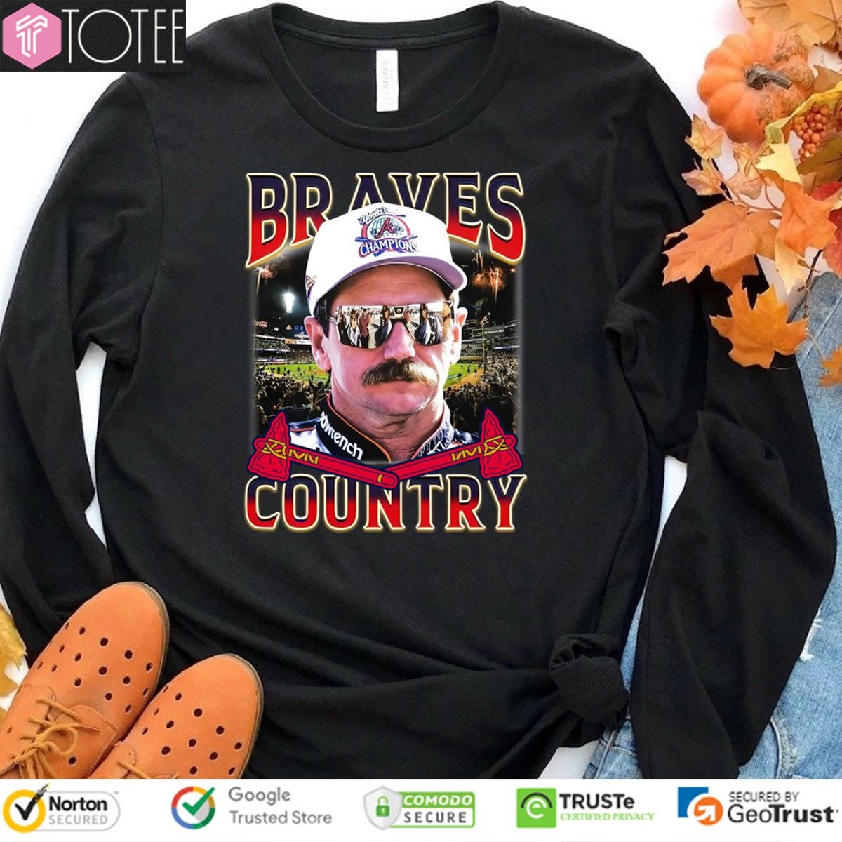 Dale Earnhardt Braves Country Dale Tribute Atlanta Braves T-shirt 3