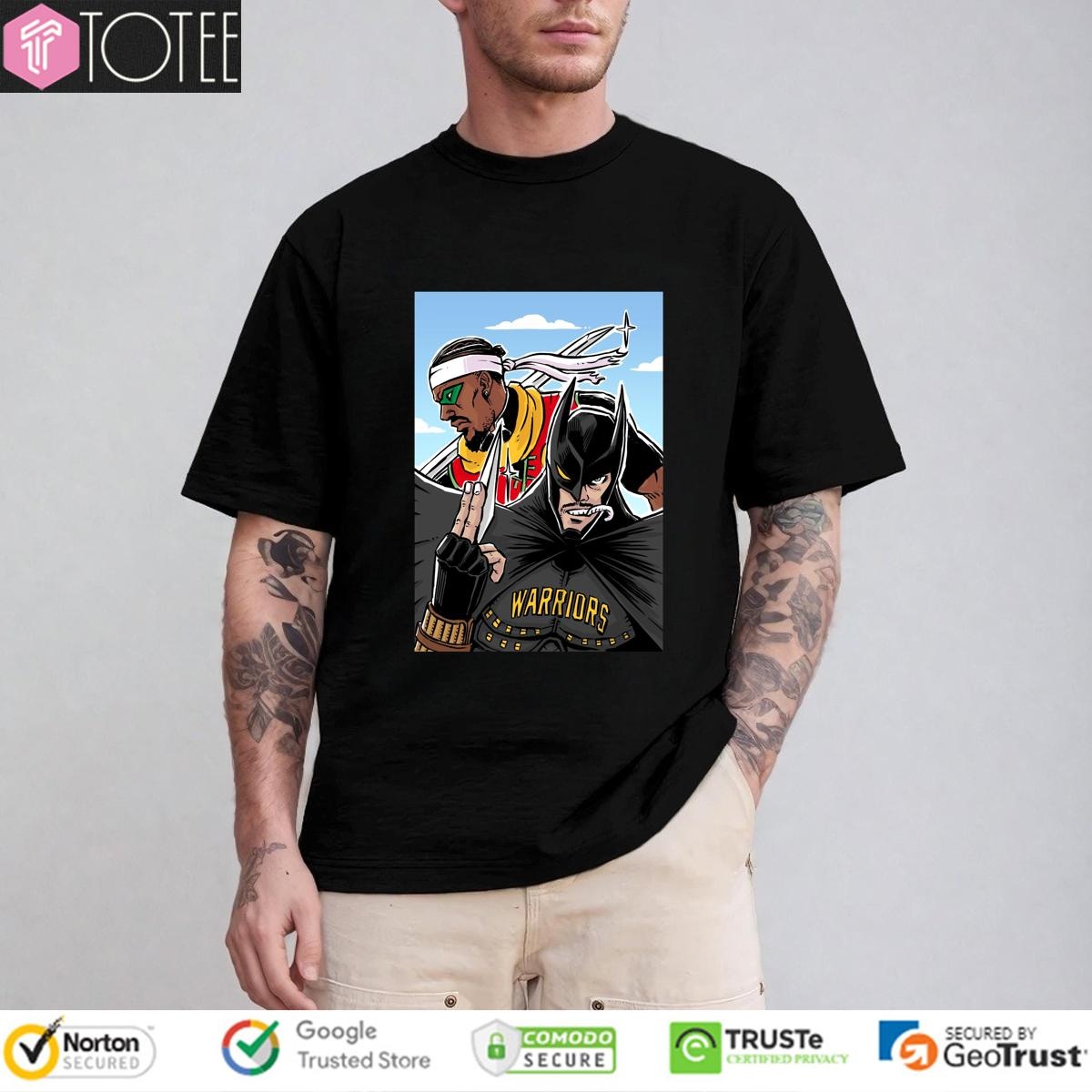 Stephen Curry Jimmy Butler Parody Batman And Robin Warriors Nba T-shirt