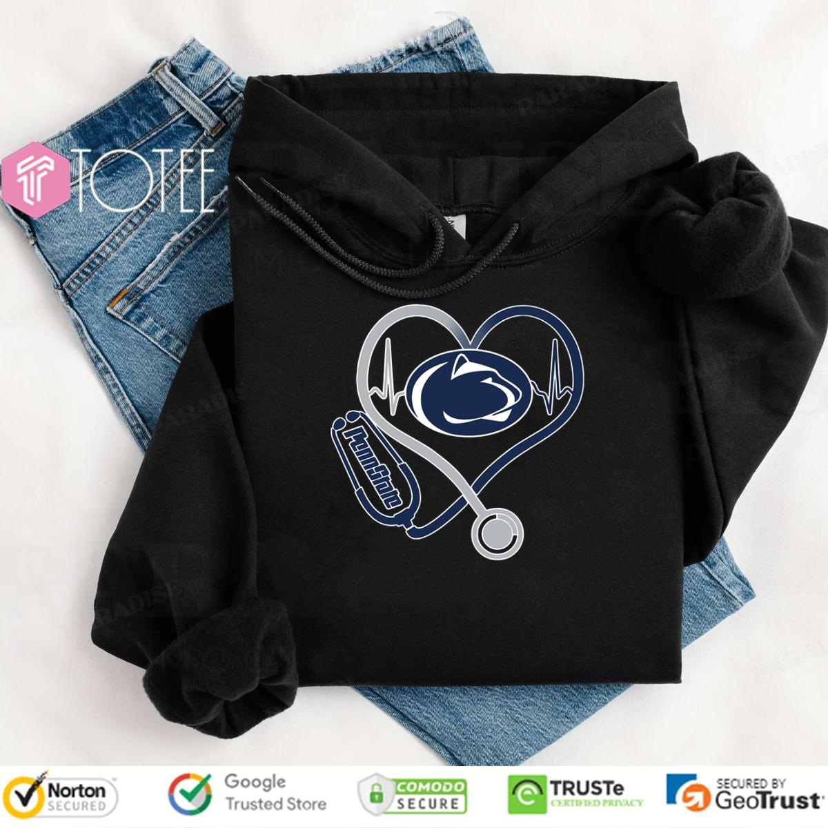 Penn State Nittany Lions Caring Hearts Nurses T-shirt 2