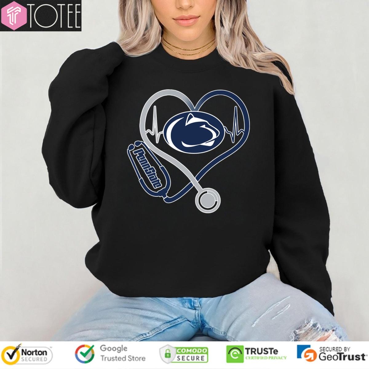 Penn State Nittany Lions Caring Hearts Nurses T-shirt 3