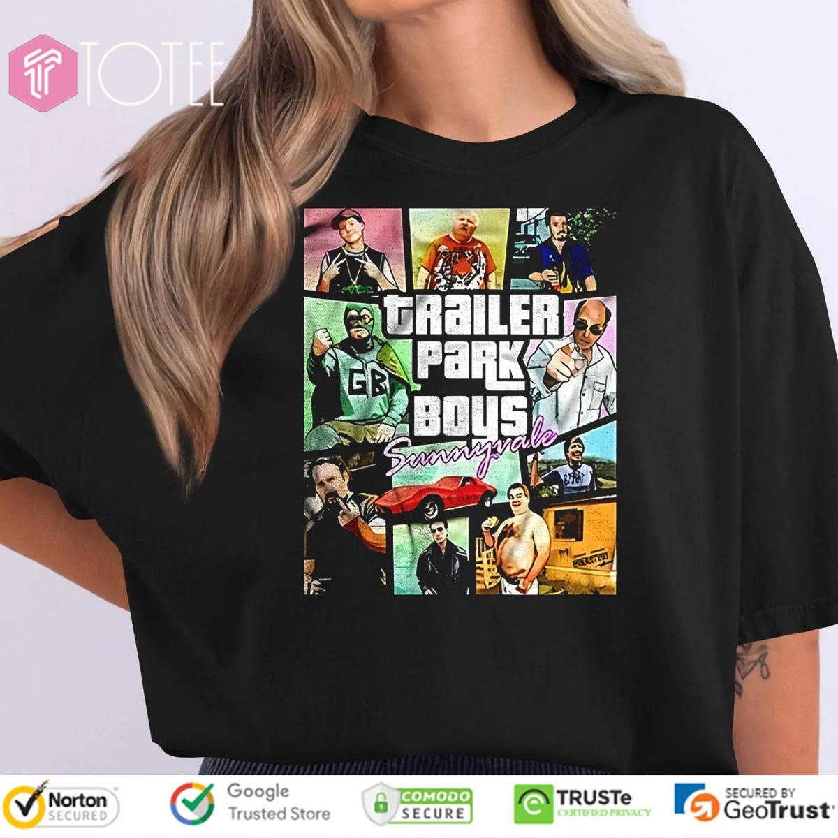 Trailer Park Boys Sunnyvale Parody Grand Theft Auto Vice City T-shirt