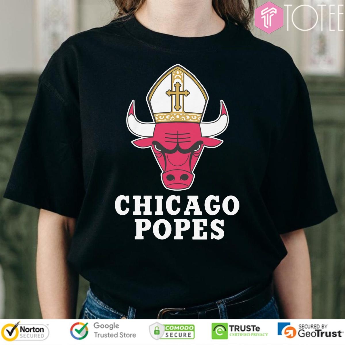 Chicago Popes Parody Chicago Bulls New Pope T-shirt