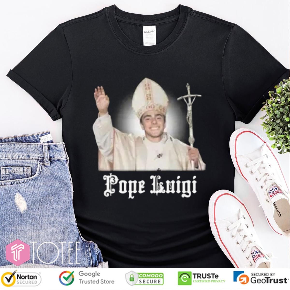 Luigi Mangione Pope Luigi T-shirt