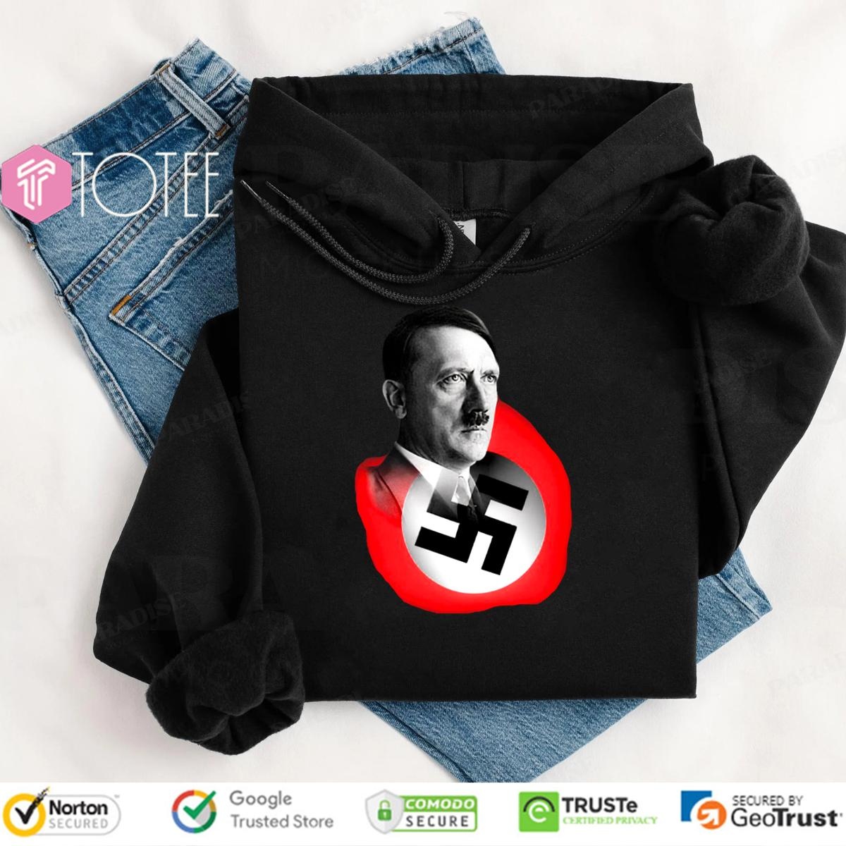 Mens Hitler Nazi Party Flag T-shirt 2