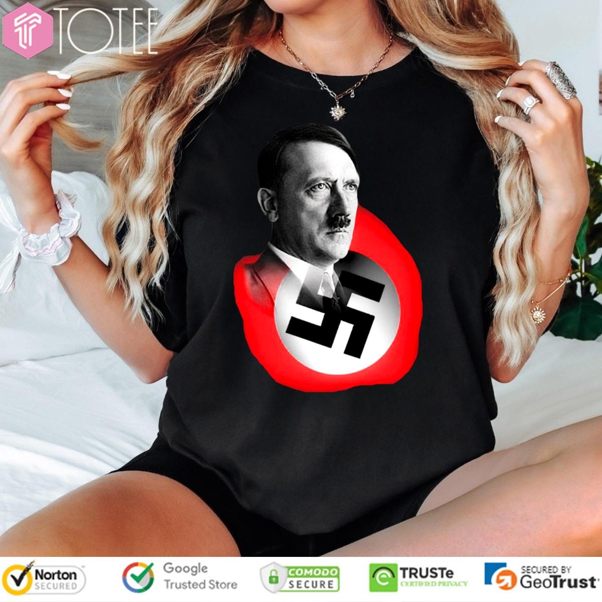 Mens Hitler Nazi Party Flag T-shirt