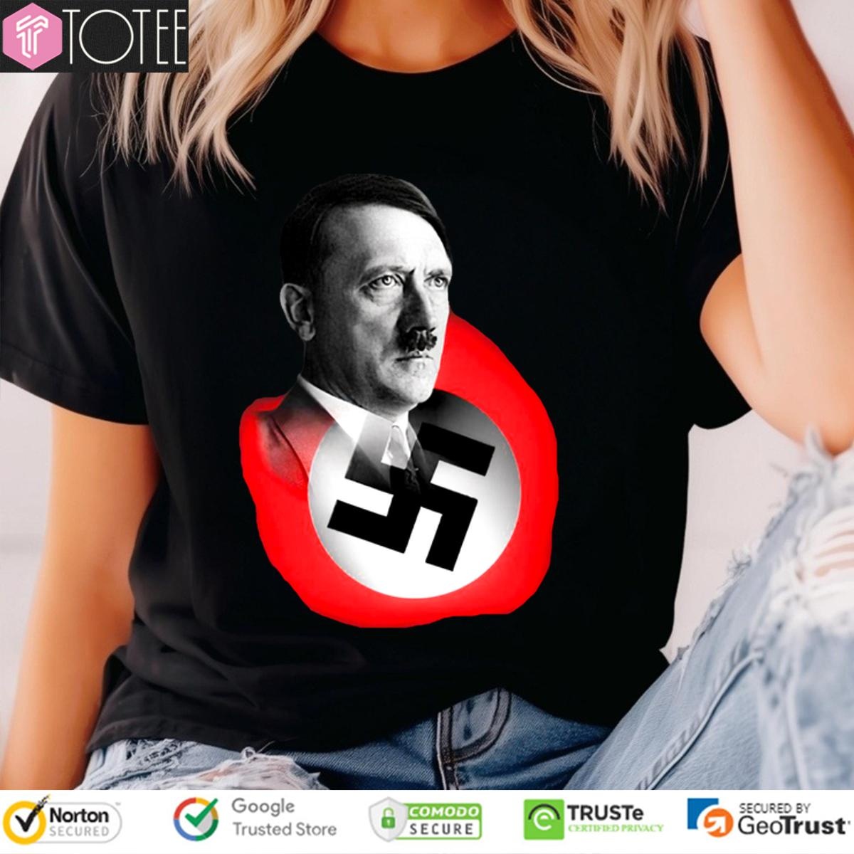 Mens Hitler Nazi Party Flag T-shirt 4