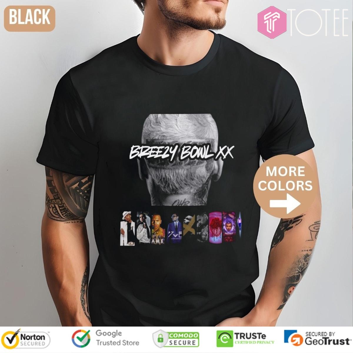 Breezy Bowl XX Tour Chris Brown 2025 T-shirt