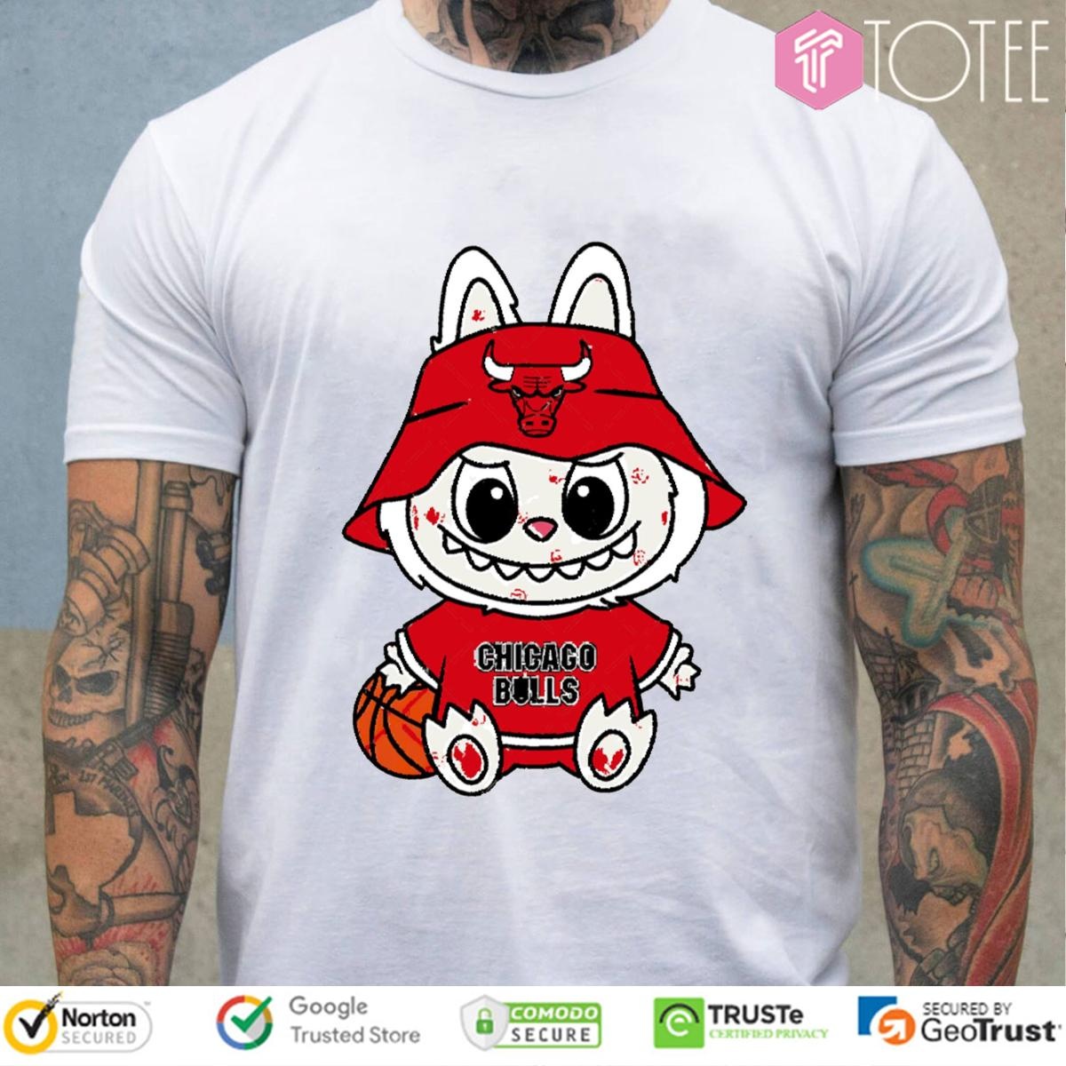 Labubu Chicago Bulls Basketball Nba T-shirt