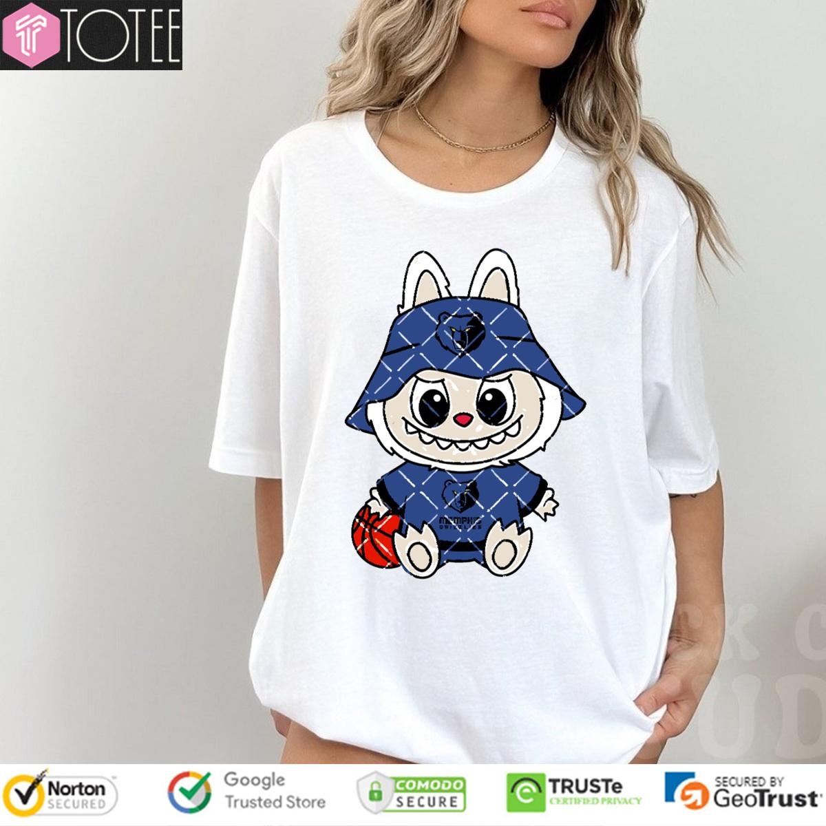 Labubu Memphis Grizzlies Basketball Nba T-shirt