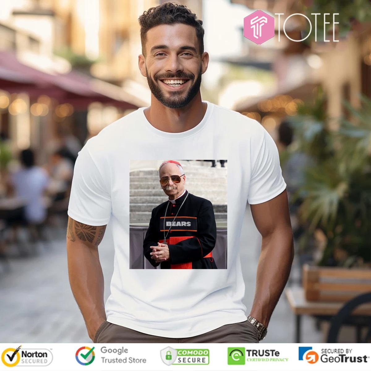 Vatican Pope Leo Xiv Chicago Bears T-shirt
