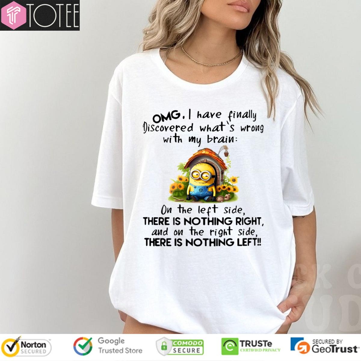 Minion T Shirt: Ultimate Brain Problem Solution! 1