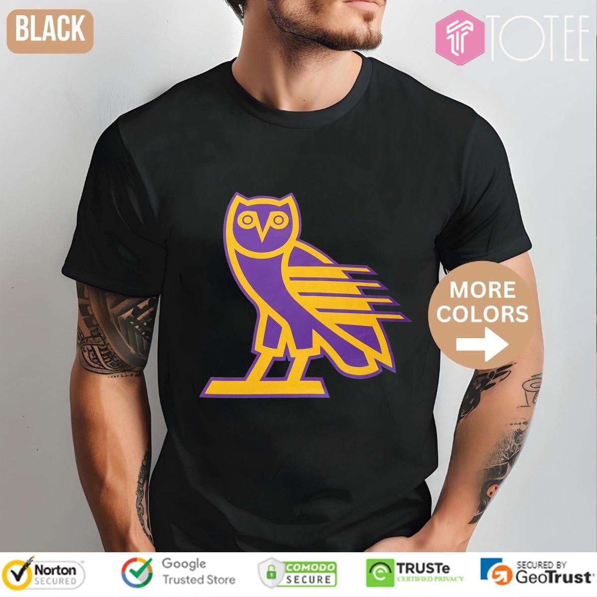 Ovo X Nba Los Angeles Lakers Owl T-shirt