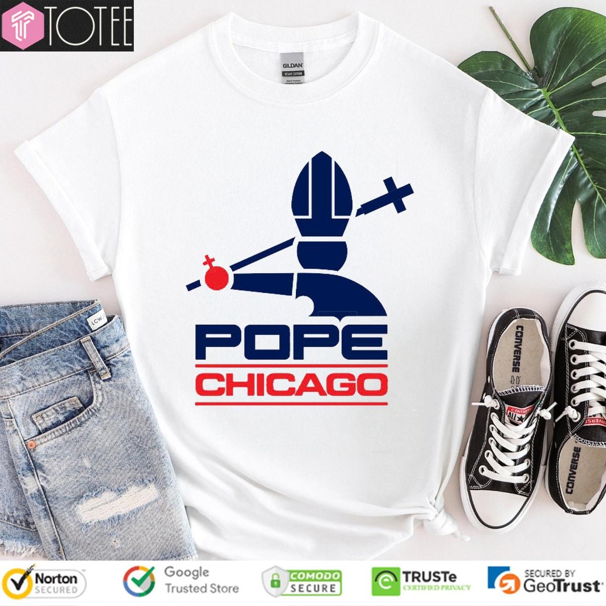 Pope Chicago Baseball Parody Pope Leo XIV T-shirt