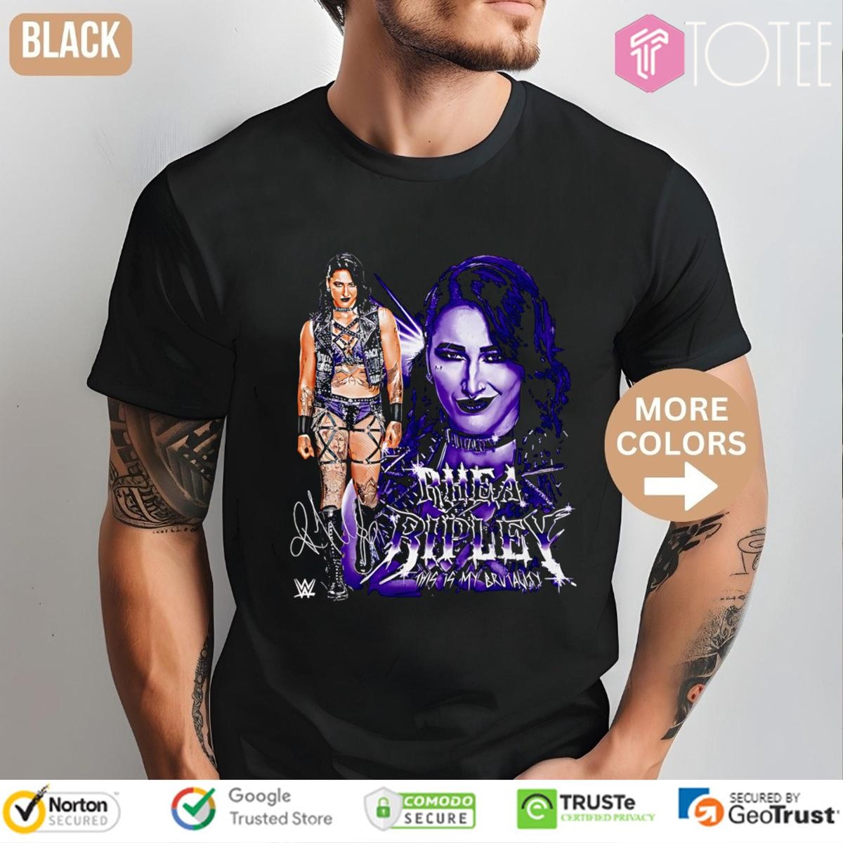 WWE Rhea Ripley This Is My Brutality Signature T-shirt