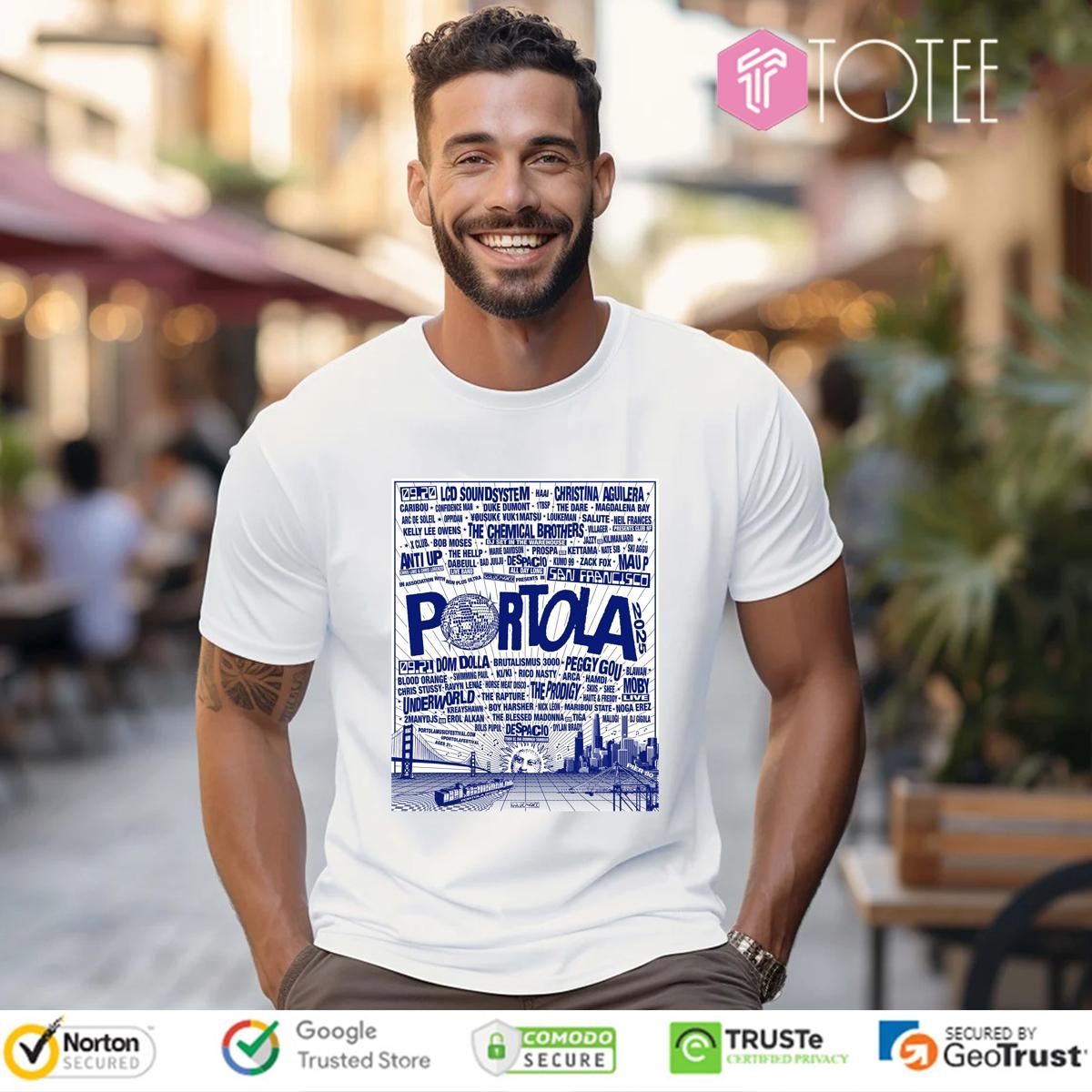 Portola Music Festival 2025 Lineup T-shirt