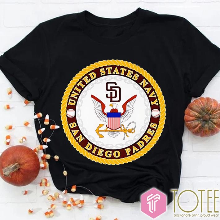 United States Navy Parody San Diego Padres Baseball T-shirt