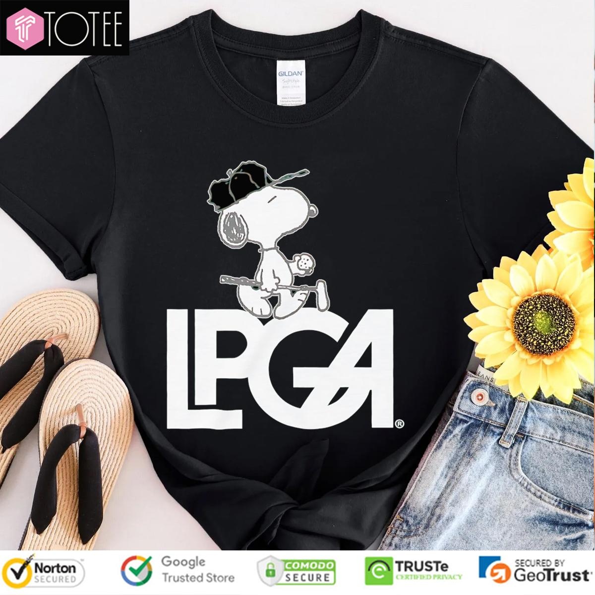 Snoopy LPGA Ladies Golf T-shirt
