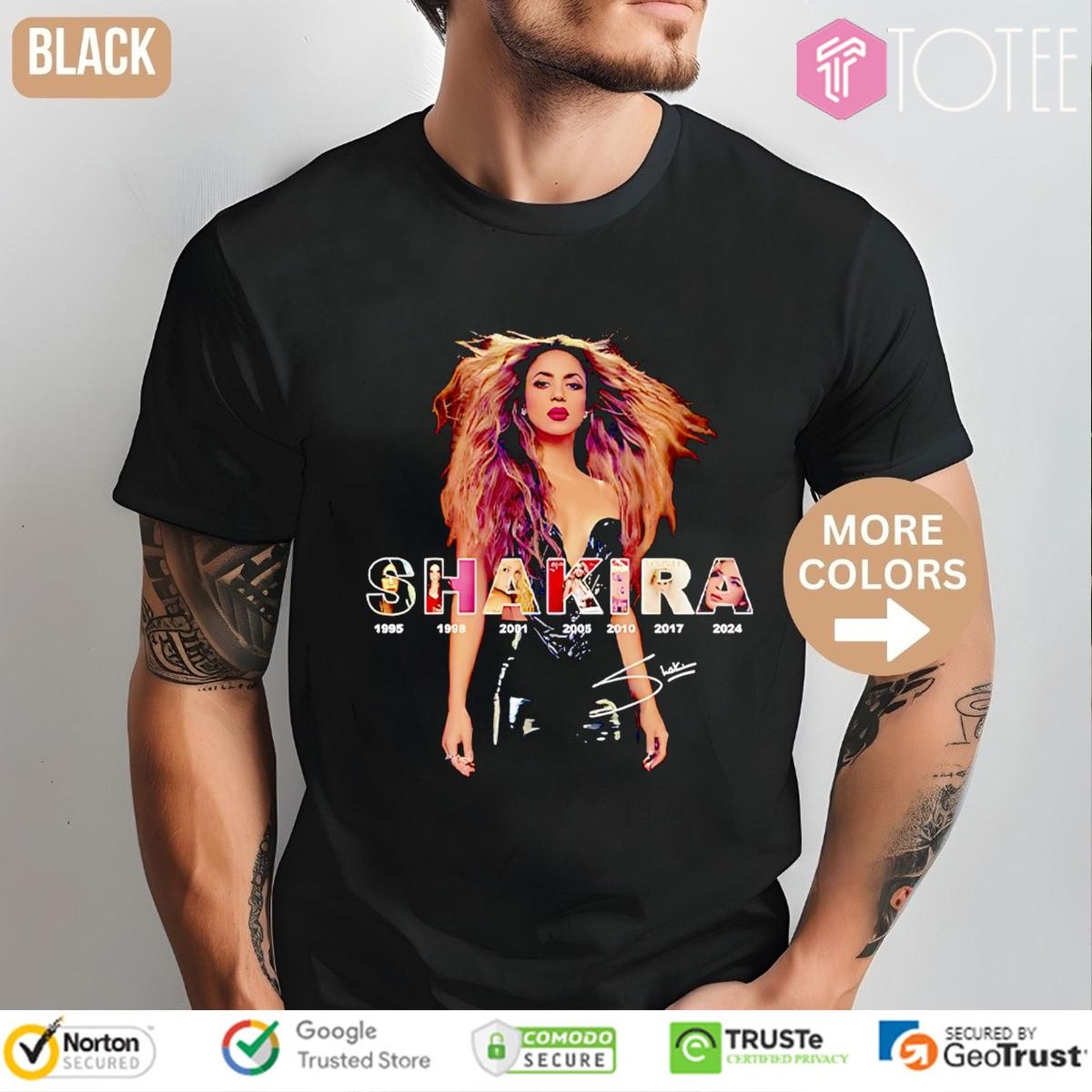 Shakira Las Mujeres Ya No Lloran World Tour 2025 Signature T-shirt
