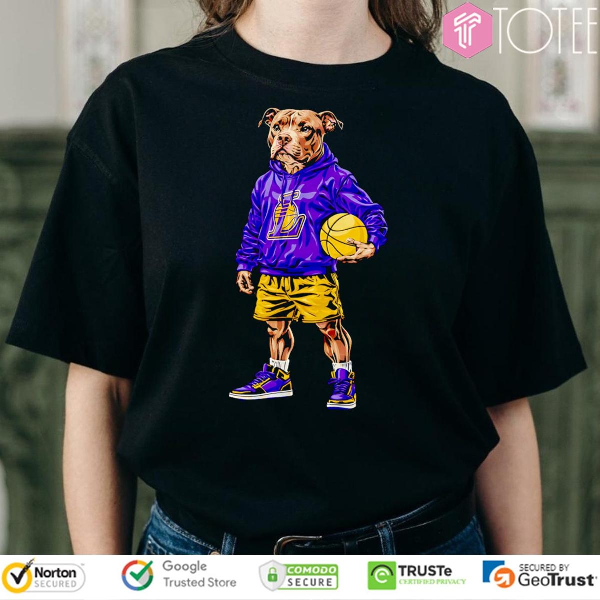 Los Angeles Lakers Pitt Bull Hoop Dogz Nba T-shirt