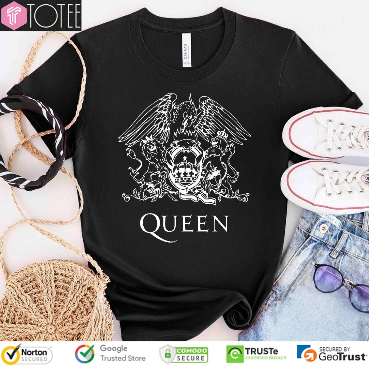 Queen Crest Logo Rock Band T-shirt