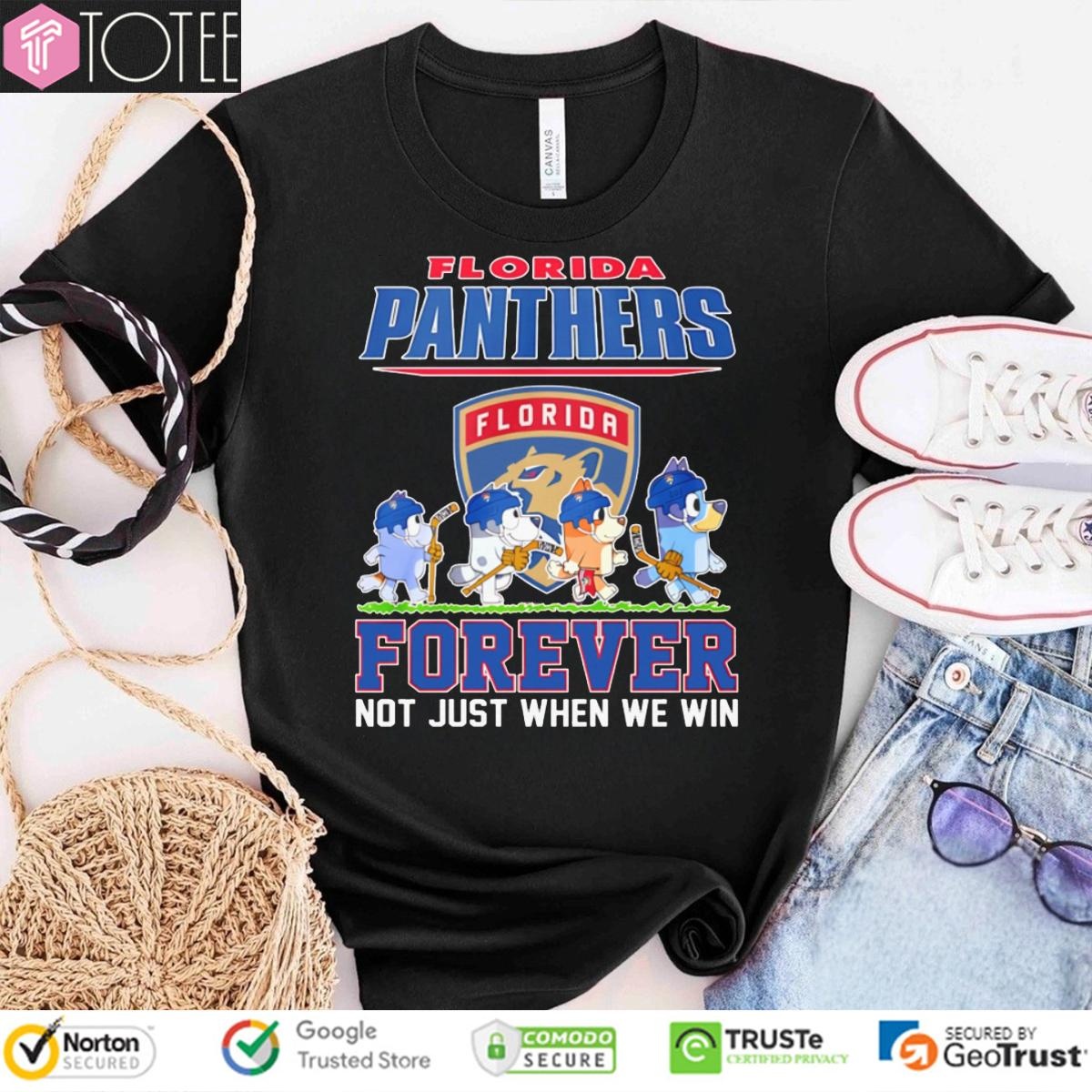 Bluey Parody Florida Panthers Abbey Road Forever Not Just When We Win T-shirt