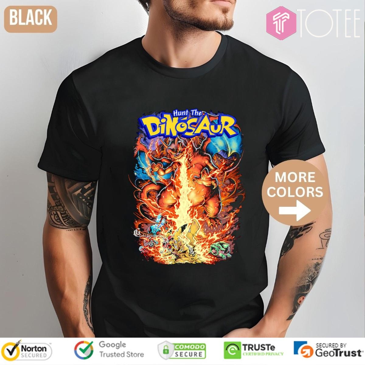 Hunt The Dinosaur Ver Pokémon T-shirt