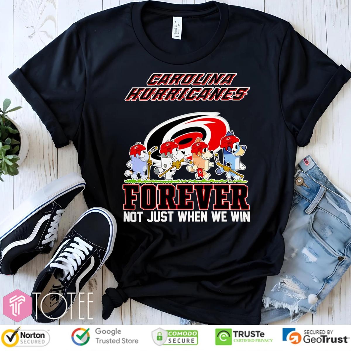 Bluey Parody Carolina Hurricanes Forever Not Just When We Win T-shirt