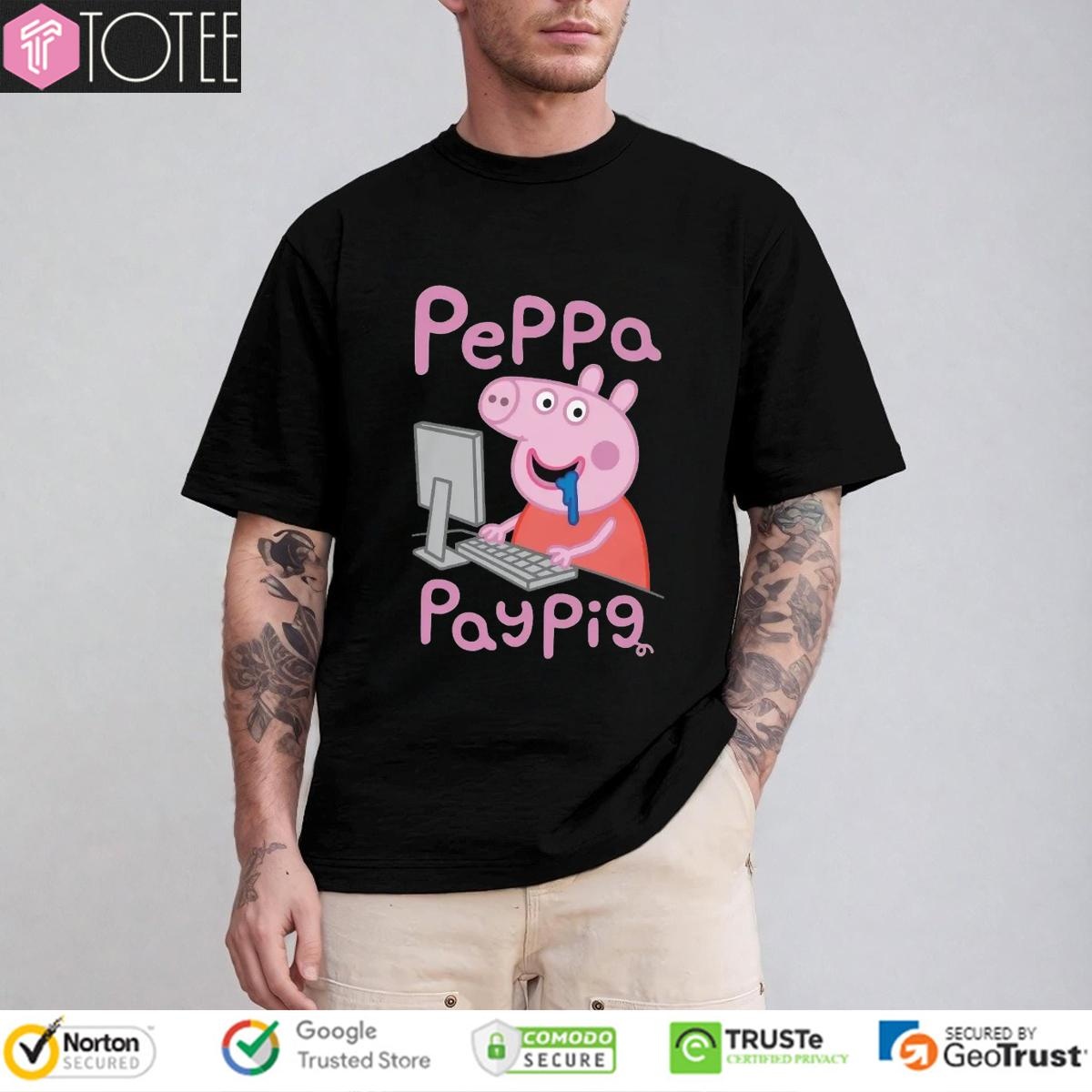 Pay Pig Peppa Cartoon T-shirt