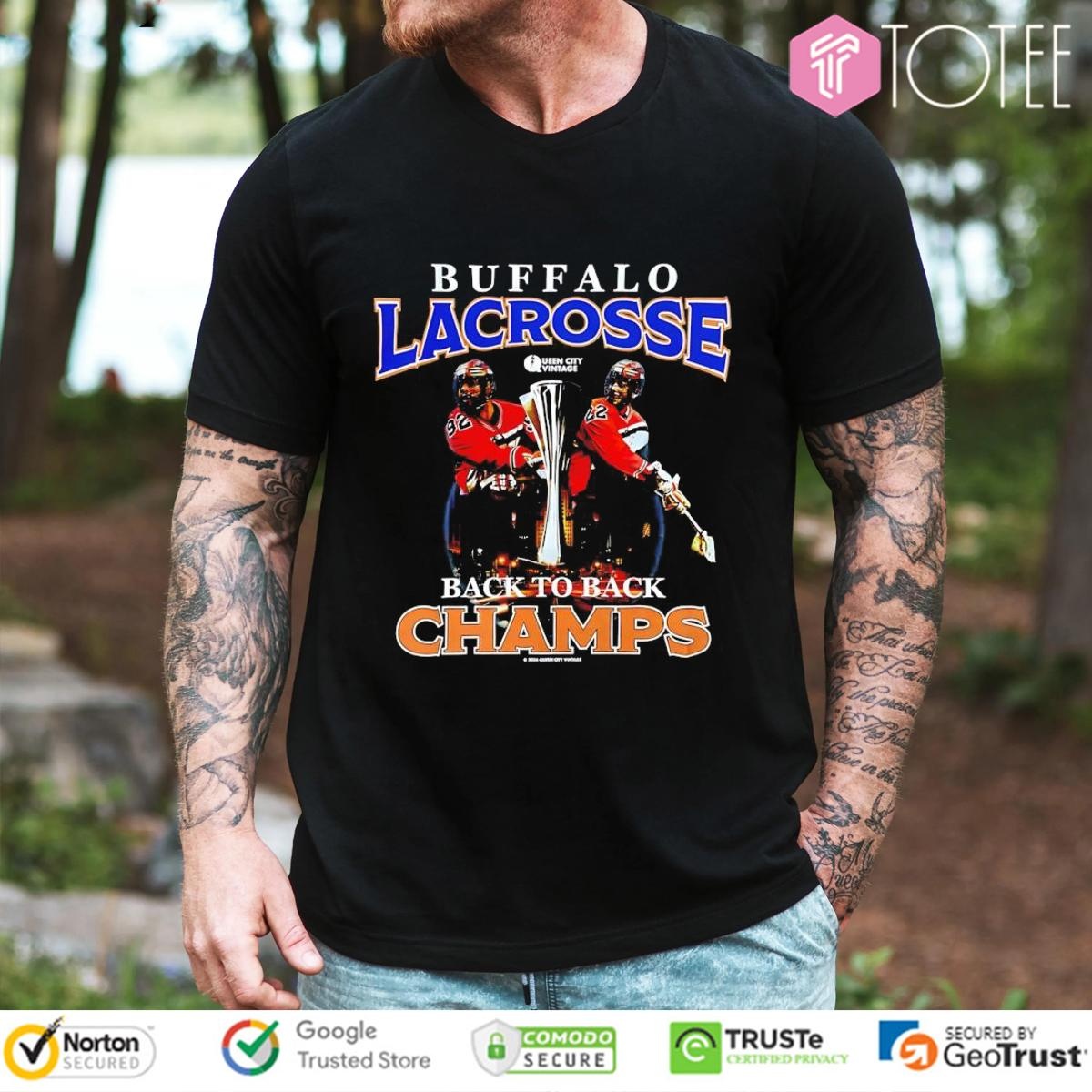 Buffalo Lacrosse Lacrosse Back To Back Nll Cup Champions T-shirt