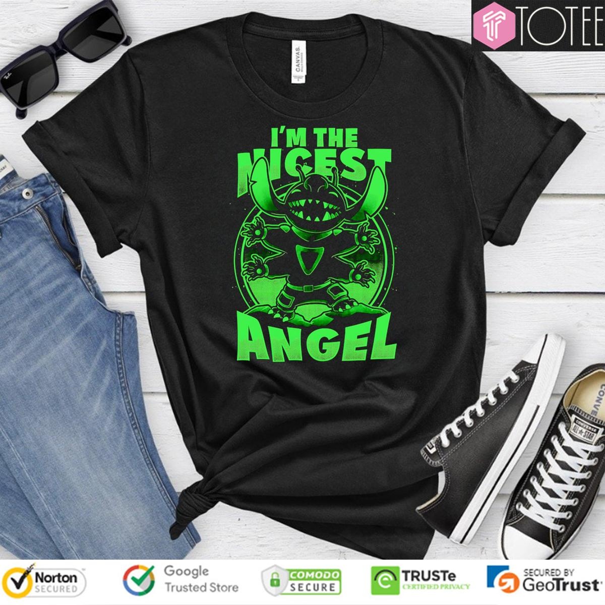 Im The Nicest Angel Stitch Disney T-shirt