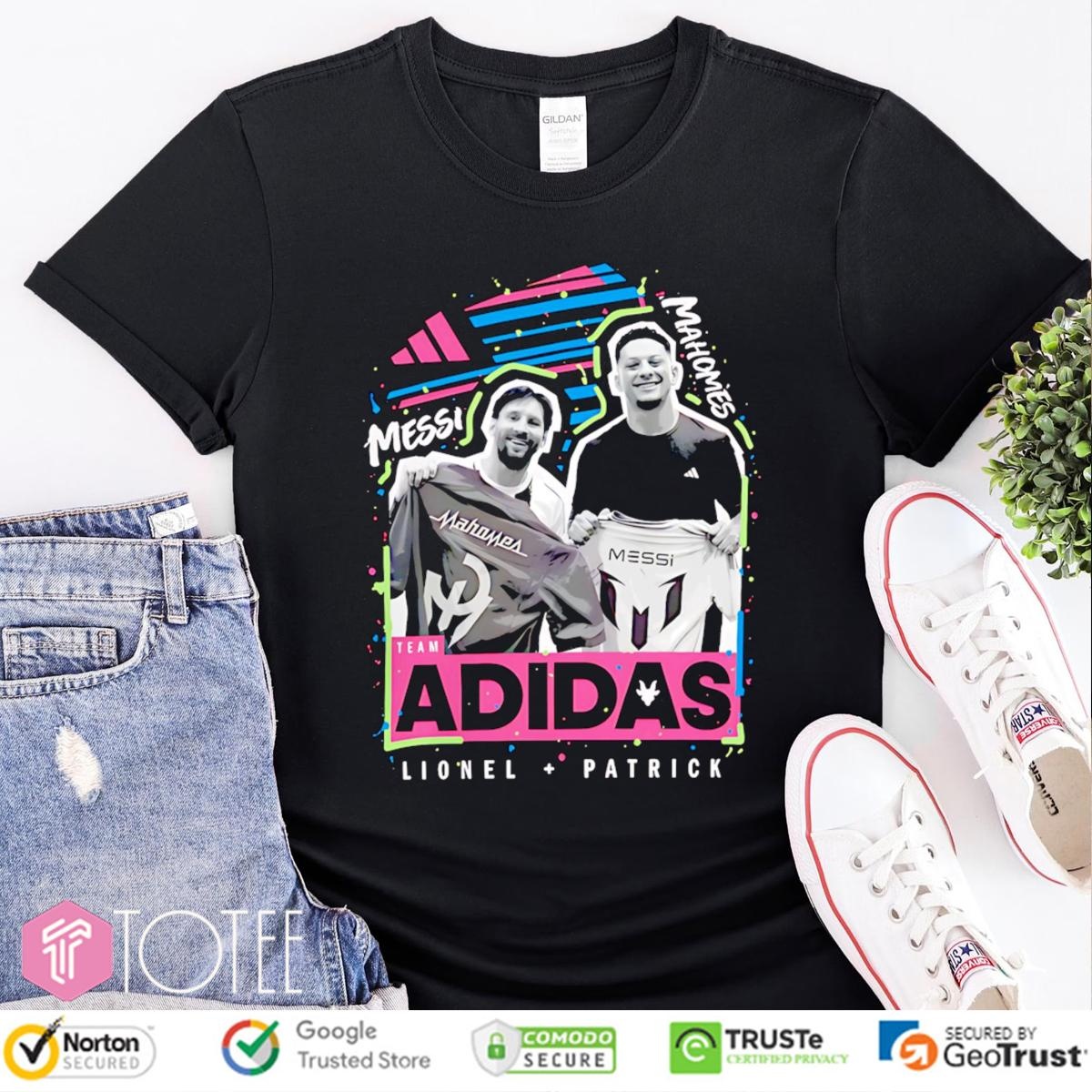 Team Adidas Lionel Messi Patrick Mahomes T-shirt