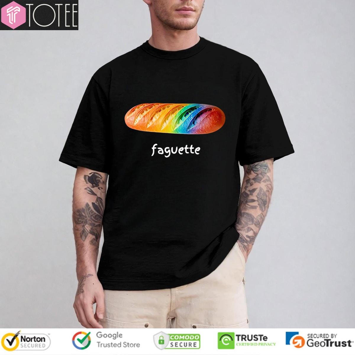Bread Faguette Lgbtq Pride Rainbow Baguette T-shirt