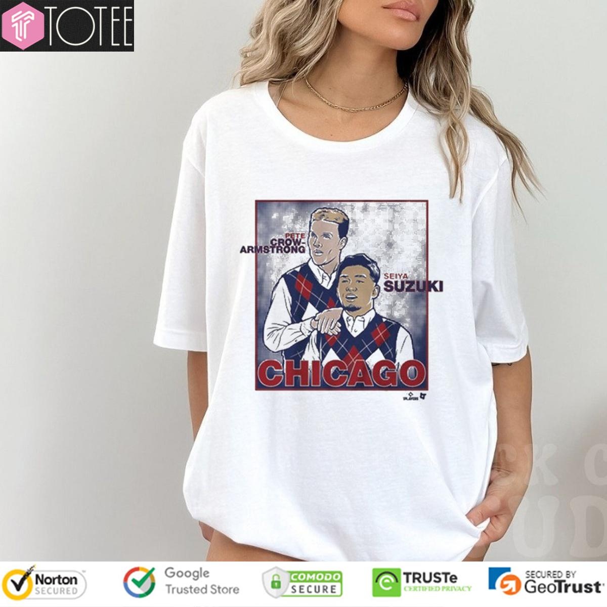 Chicago Cubs Seiya Suzuki Pete Crow-Armstrong Ver Step Brothers T-shirt
