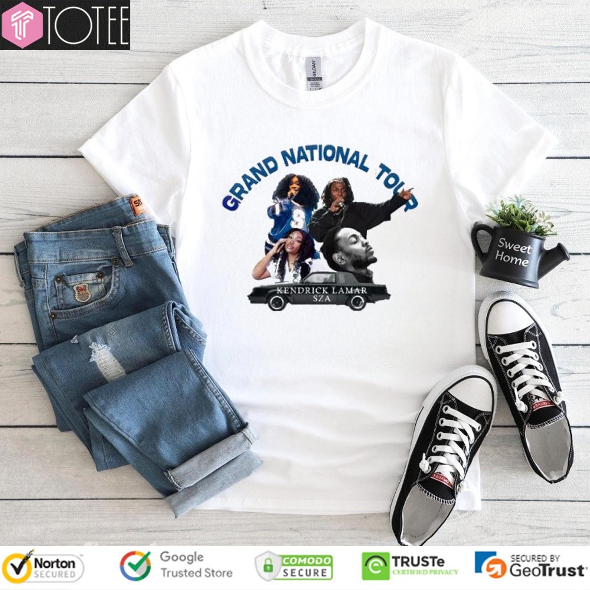 Grand National Tour Kendrick Lamar And Sza Mustard T-shirt