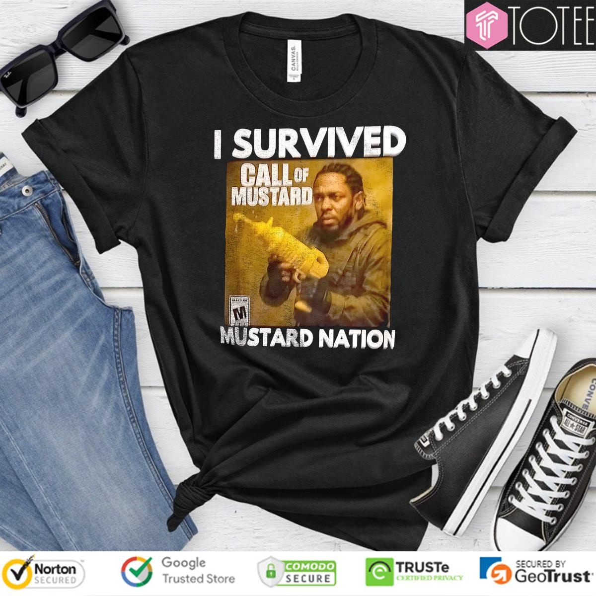 Kendrick Lamar I Survived Call Of Mustard Nation T-shirt