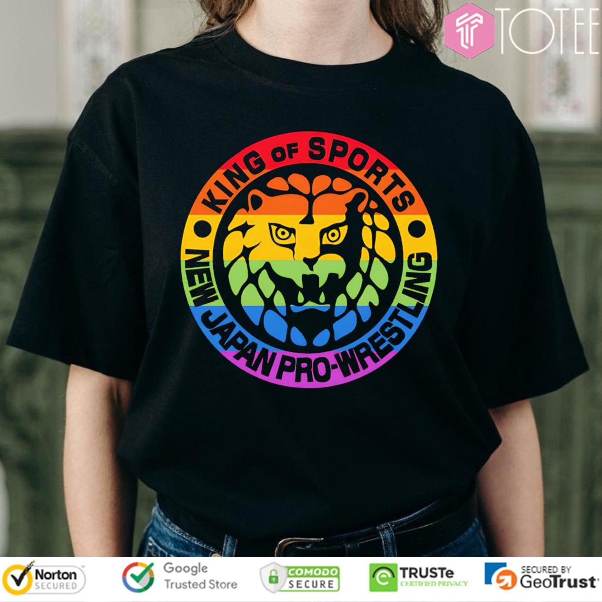 King Of Sports New Japan Pro-Wrestling Lion Mark Pride Lgbt T-shirt
