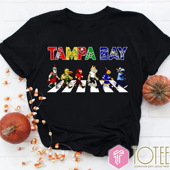 Mascots Tampa Bay Sports Teams Abbey Road T-shirt