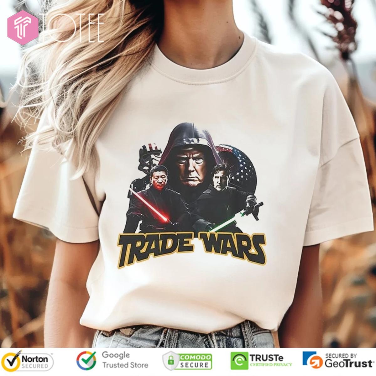 Star Wars Trade Wars Darth Trump Jinping Luke Trudeau Stormtrooper T-shirt