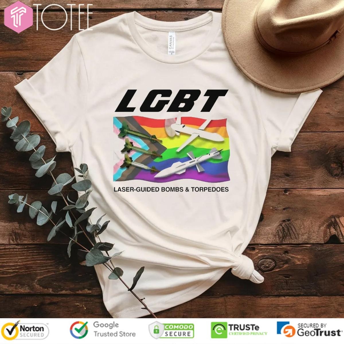 Lgbt Pride Flag Laser-Guided Bombs And Torpedoes T-shirt