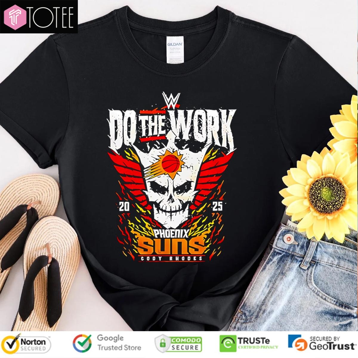 Phoenix Suns Rhea Ripley Do The Work 2025 Wwe T-shirt
