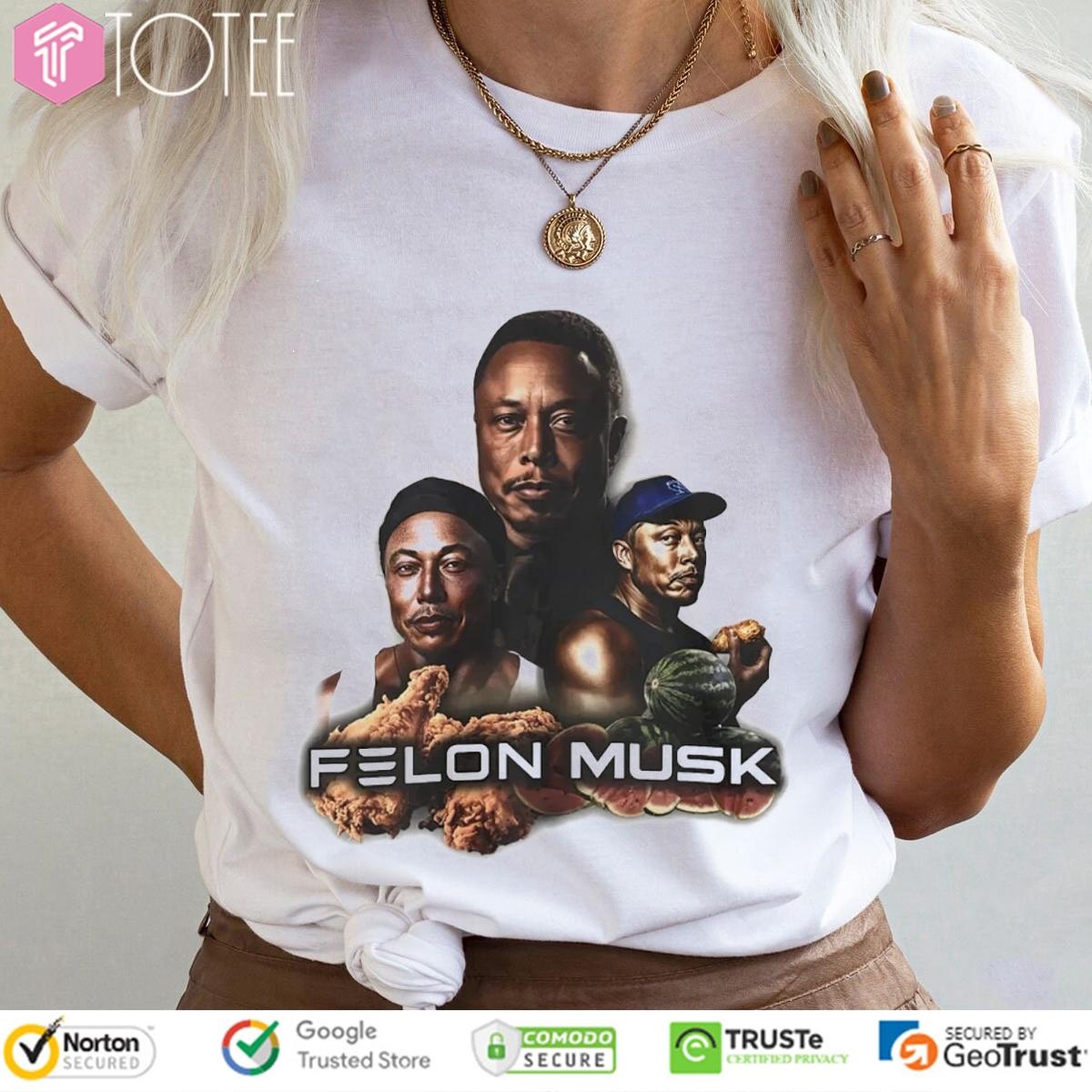 Elon Musk Felon Musk Fried Chicken T-shirt 4