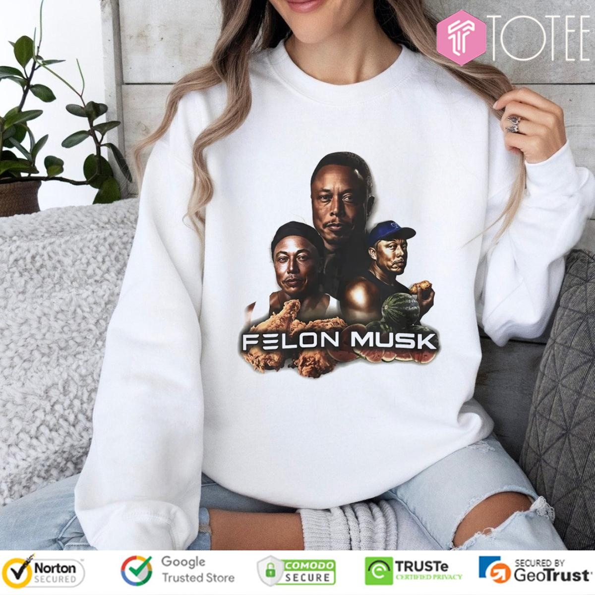 Elon Musk Felon Musk Fried Chicken T-shirt 3