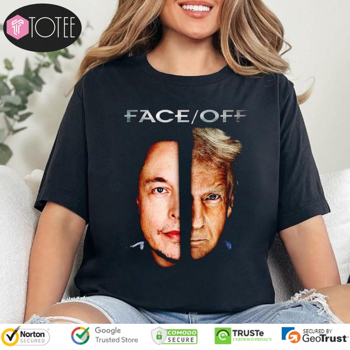 Elon Musk Trump Face Off T-shirt 4
