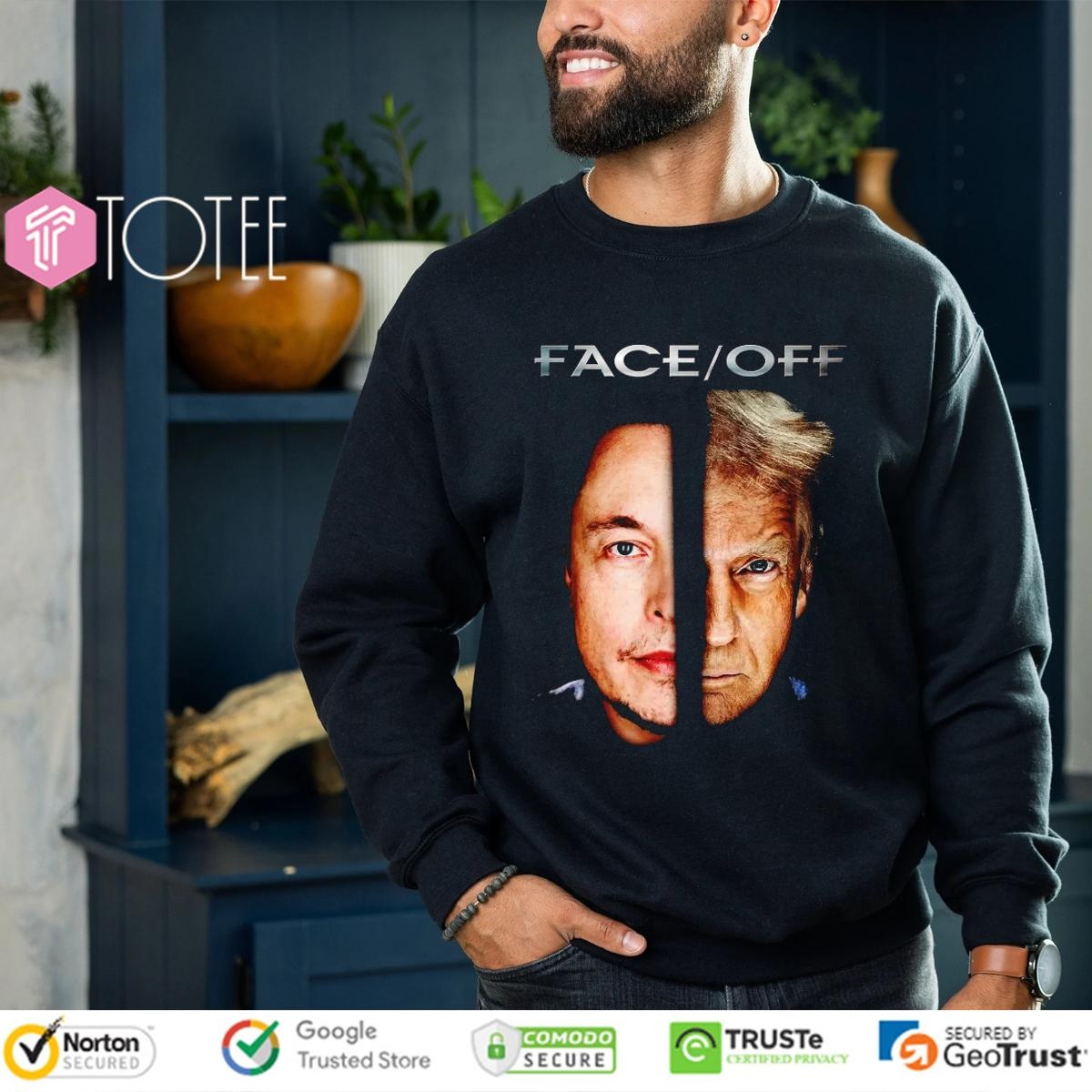 Elon Musk Trump Face Off T-shirt 3