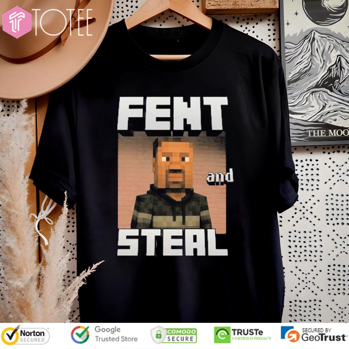 Fent And Steal George Floyd Parody Minecraft T-shirt 4