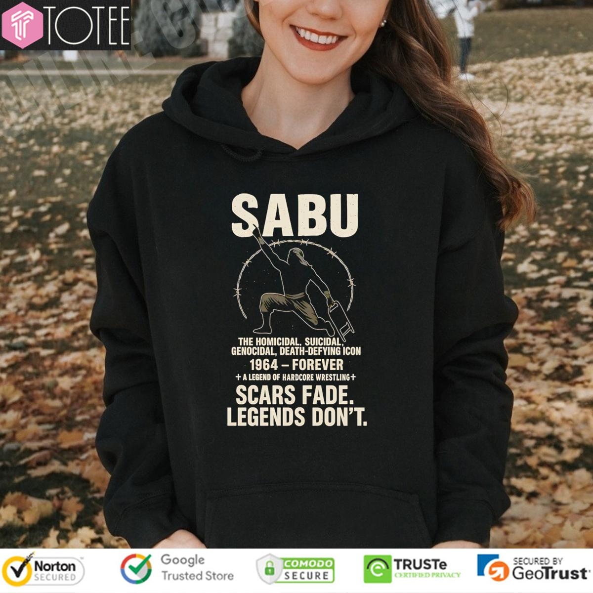 Legend Wrestling Sabu 1964-Forever Scars Fade Legends Dont T-shirt 2